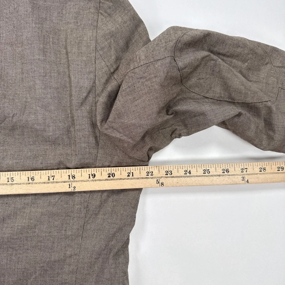 Banana Republic Mens Blazer 42L Brown Tailored Fit Elbow Patch Academic Cotton